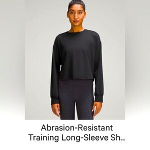 Lululemon abrasion resistant long sleeve training top